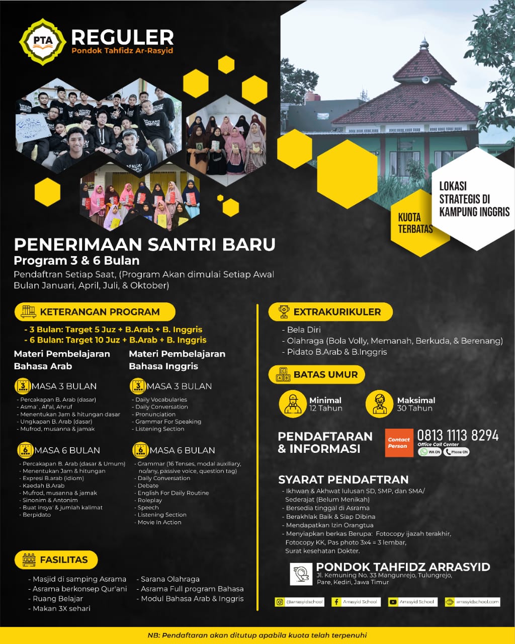 Pendaftaran Calon Siswa Baru Program Regular cover